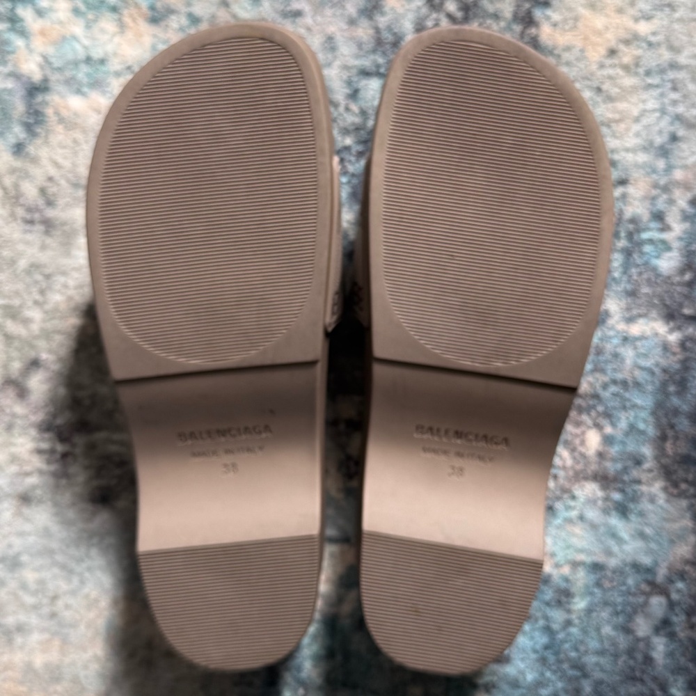 Balenciaga Pool Slides - Dark Beige, Size 38 - Picture 3 of 4